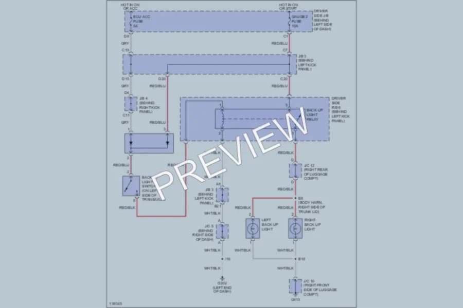 2001 Toyota Avalon Exterior Lights wiring diagram preview