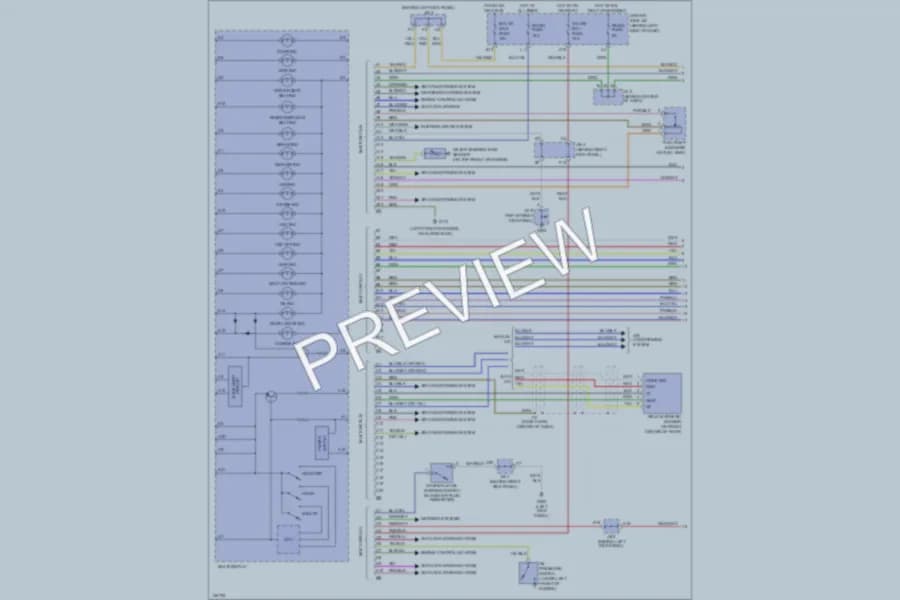 2001 Toyota Avalon Instrument Cluster wiring diagram preview