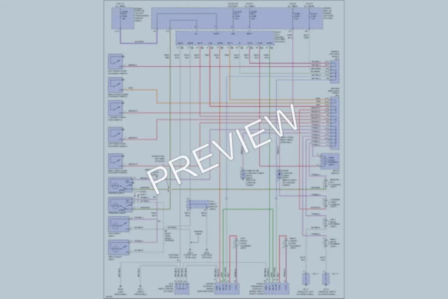 2001 Toyota Avalon Interior Lights wiring diagram preview