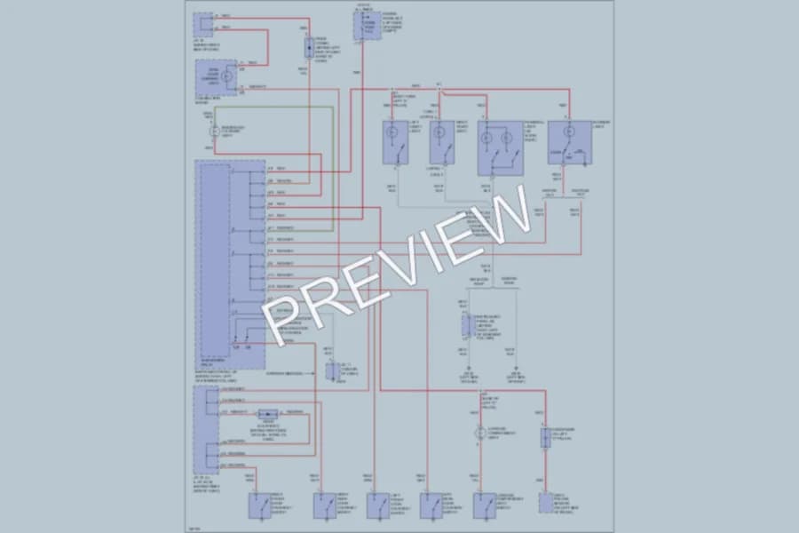 2001 Toyota Camry Interior Lights wiring diagram preview