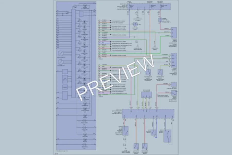 2001 Toyota Celica Instrument Cluster wiring diagram preview