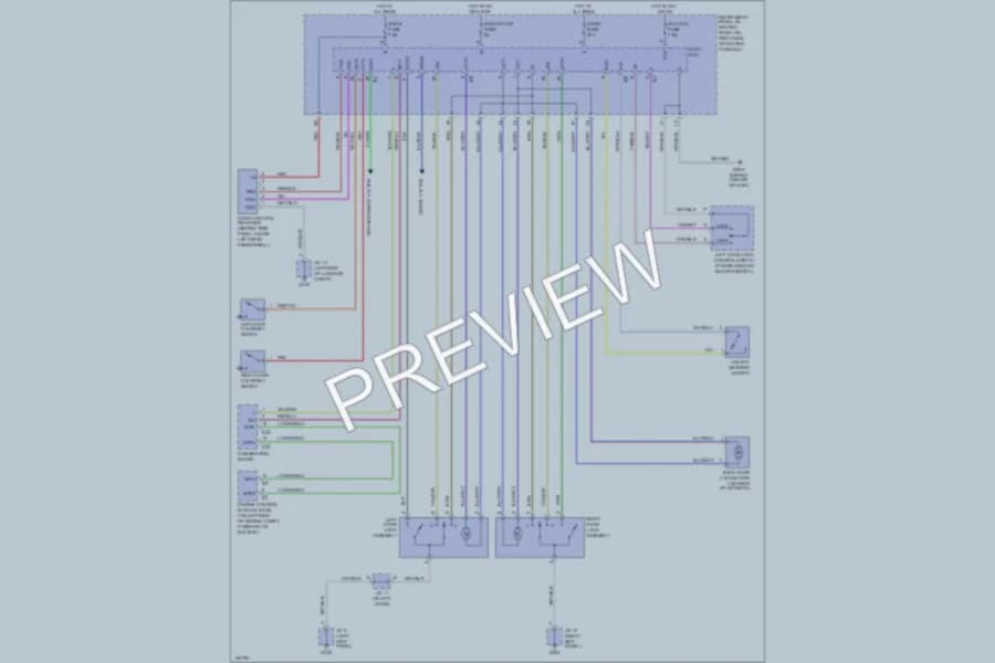 2001 Toyota Celica Power Door Locks wiring diagram preview