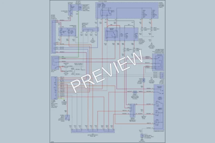 2001 Toyota Corolla Headlights wiring diagram preview