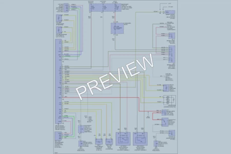 2001 Toyota Corolla Supplemental Restraints wiring diagram preview