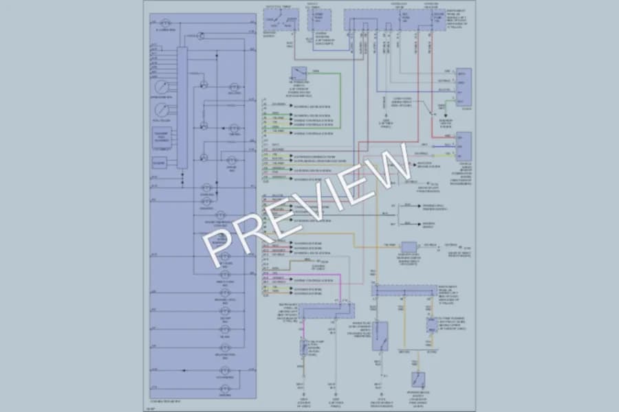 2001 Toyota Echo Instrument Cluster wiring diagram preview