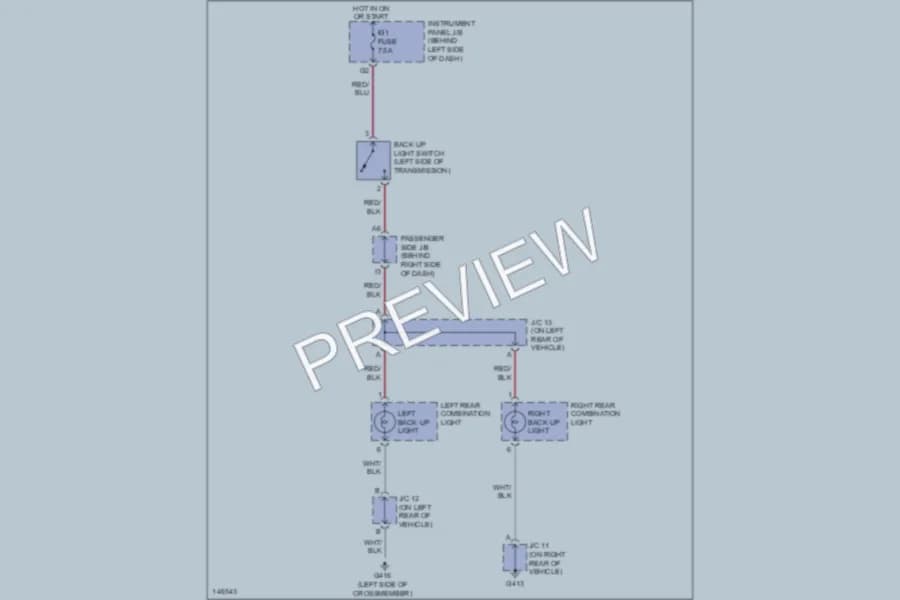 2001 Toyota Highlander Exterior Lights wiring diagram preview