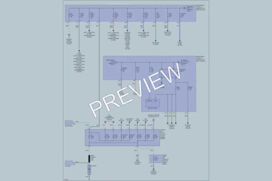 2001 Toyota Highlander Power Distribution wiring diagram preview