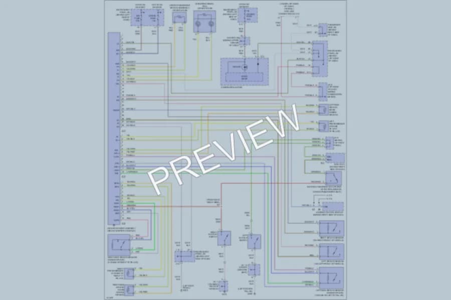 2001 Toyota Highlander Supplemental Restraints wiring diagram preview