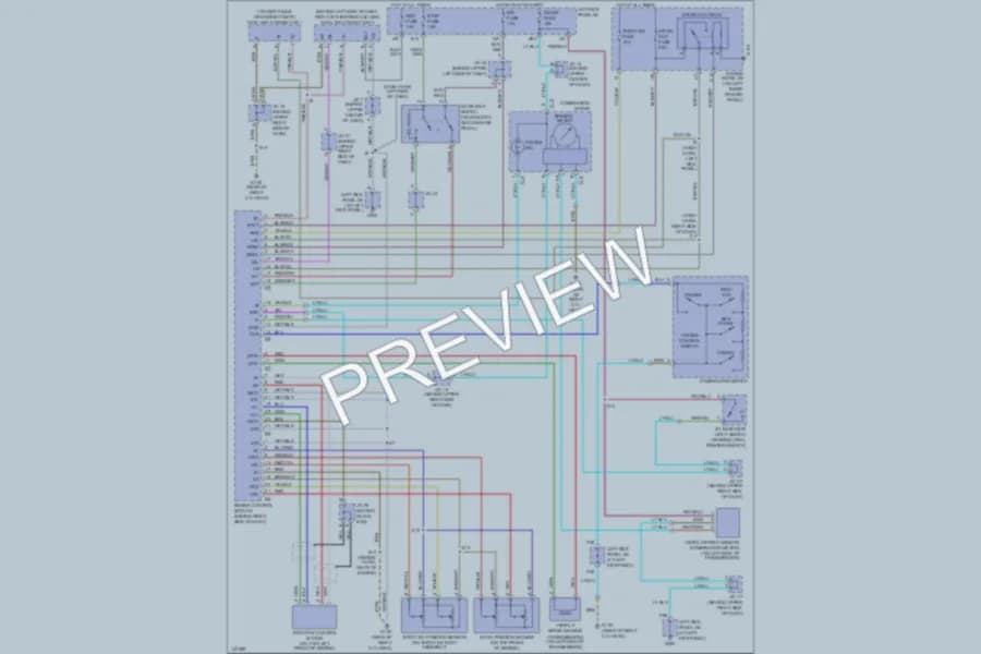2001 Toyota LandCruiser Cruise Control wiring diagram preview