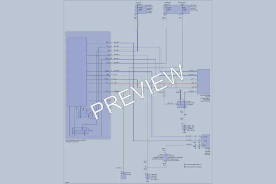 2001 Toyota LandCruiser Power Antenna wiring diagram preview