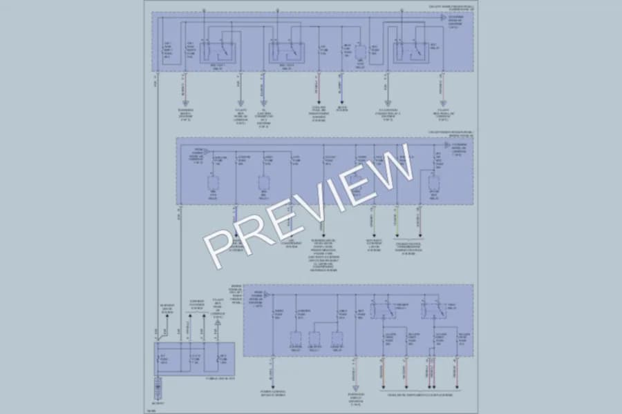 2001 Toyota LandCruiser Power Distribution wiring diagram preview
