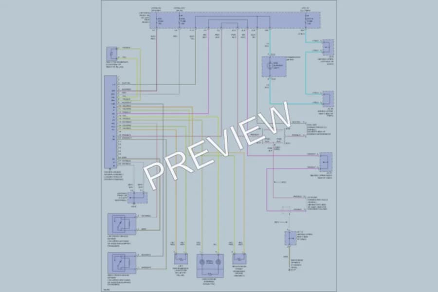 2001 Toyota LandCruiser Supplemental Restraints wiring diagram preview