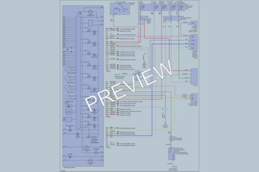 2001 Toyota MR2Spyder Instrument Cluster wiring diagram preview
