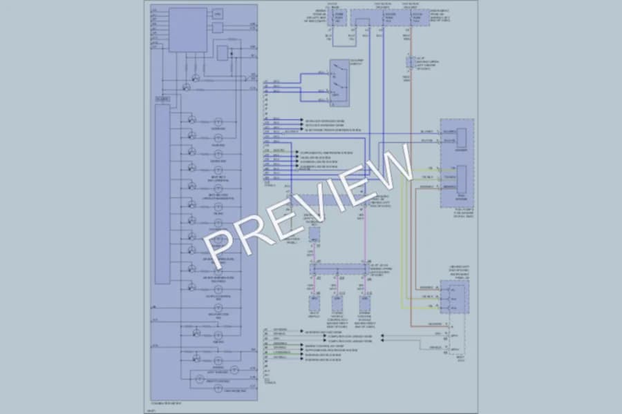 2001 Toyota Prius Instrument Cluster wiring diagram preview