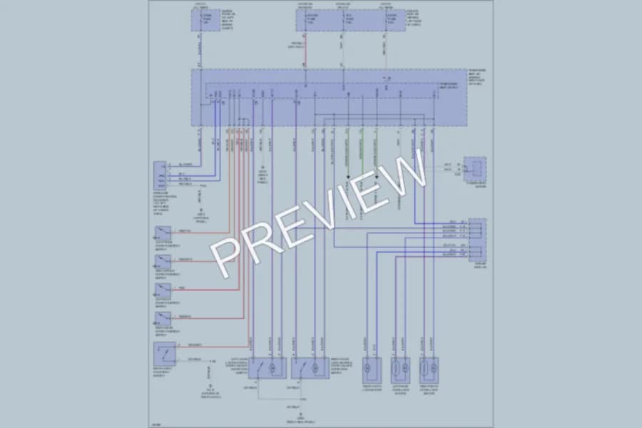 2001 Toyota RAV4 Power Door Locks wiring diagram preview