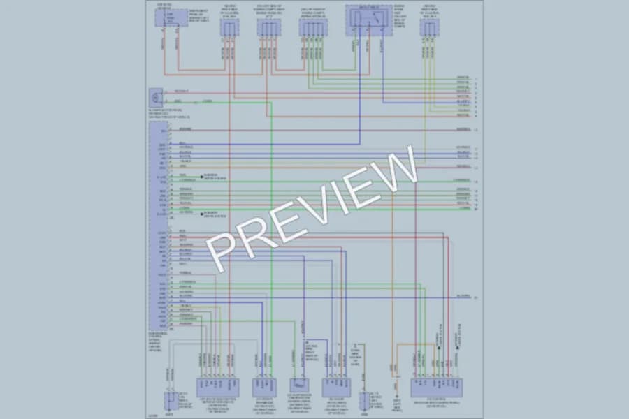 2001 Toyota Sequoia Air Conditioning wiring diagram preview
