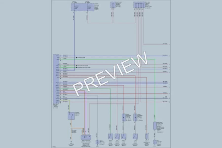 2001 Toyota Sequoia Anti Theft wiring diagram preview