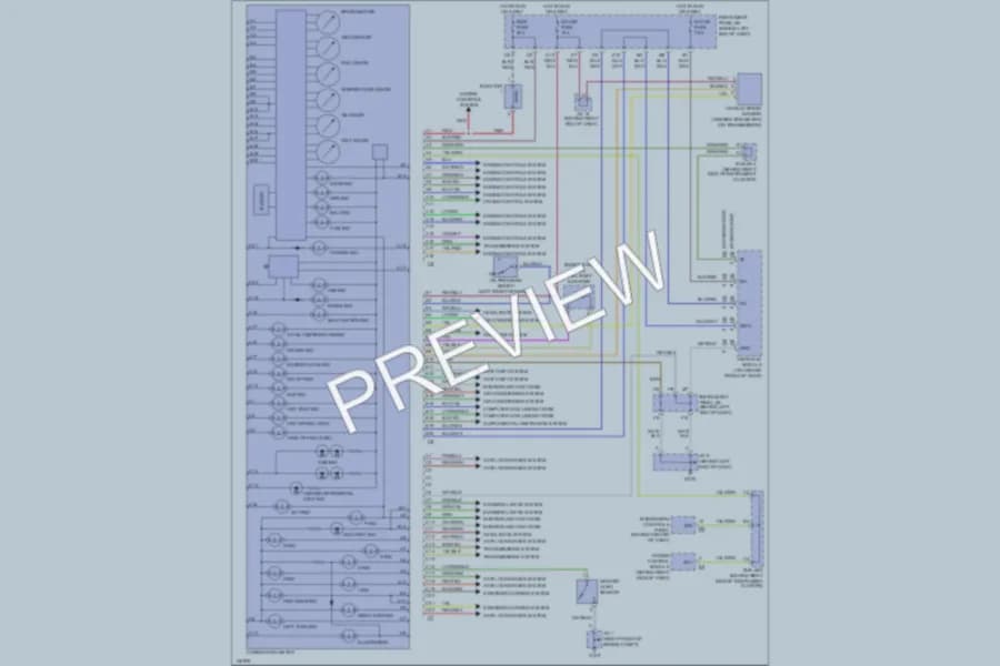 2001 Toyota Sequoia Instrument Cluster wiring diagram preview