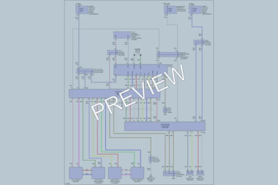 2001 Toyota Sequoia Radio wiring diagram preview