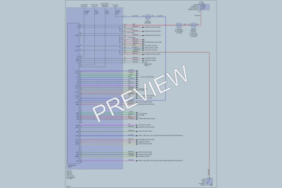 2001 Toyota Sienna Body Computer wiring diagram preview