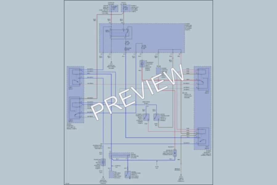 2001 Toyota Sienna Cooling Fan wiring diagram preview