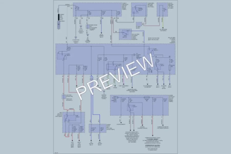 2001 Toyota Sienna Power Distribution wiring diagram preview