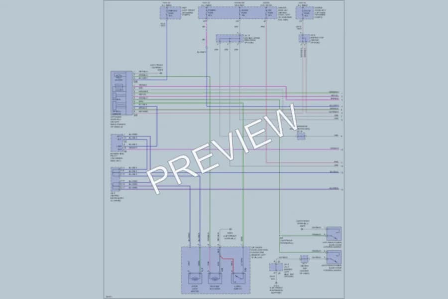 2001 Toyota Sienna Trunk Tailgate Fuel Door wiring diagram preview