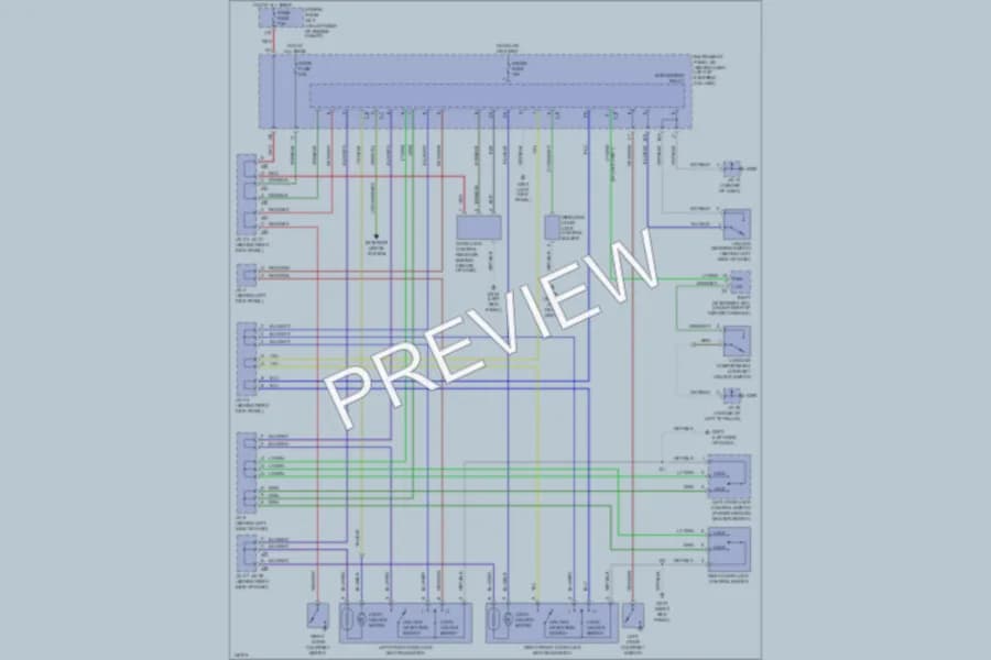 2001 Toyota Solara Power Door Locks wiring diagram preview