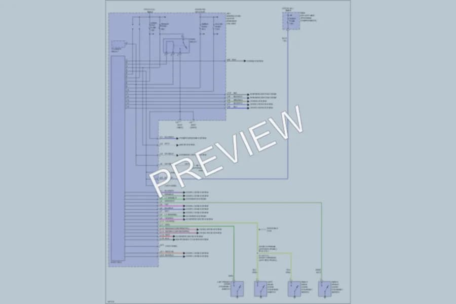 2001 Toyota Tacoma Body Computer wiring diagram preview