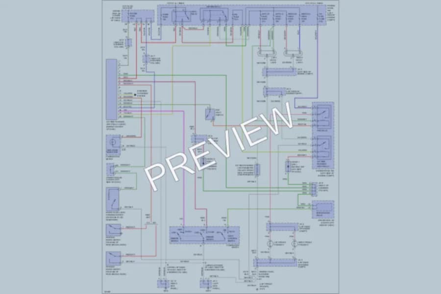 2001 Toyota Tundra Headlights wiring diagram preview