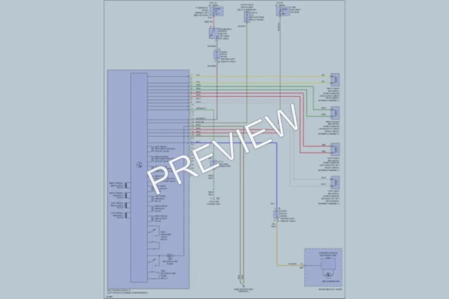 2001 Volkswagen EuroVan Anti Lock Brakes wiring diagram preview
