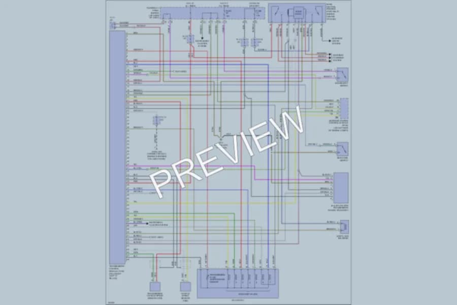 2001 Volkswagen EuroVan Transmission wiring diagram preview