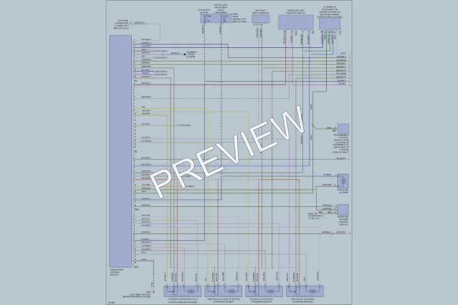 2001 Volkswagen Golf Air Conditioning wiring diagram preview