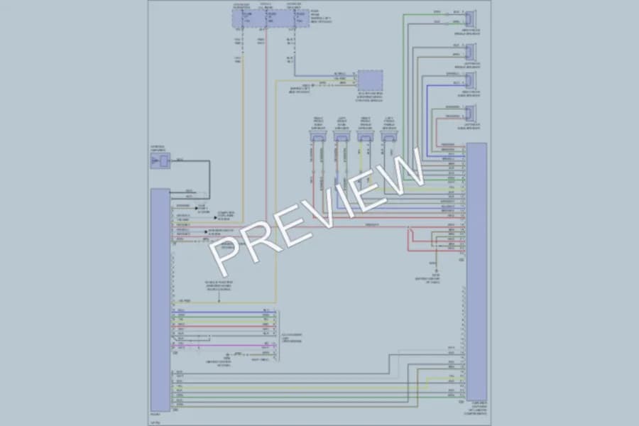 2001 Volkswagen Jetta Radio wiring diagram preview