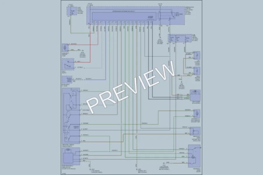 2001 Volkswagen Jetta Wiper Washer wiring diagram preview