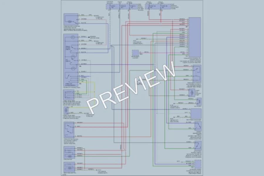2001 Volkswagen NewBeetle Air Conditioning wiring diagram preview