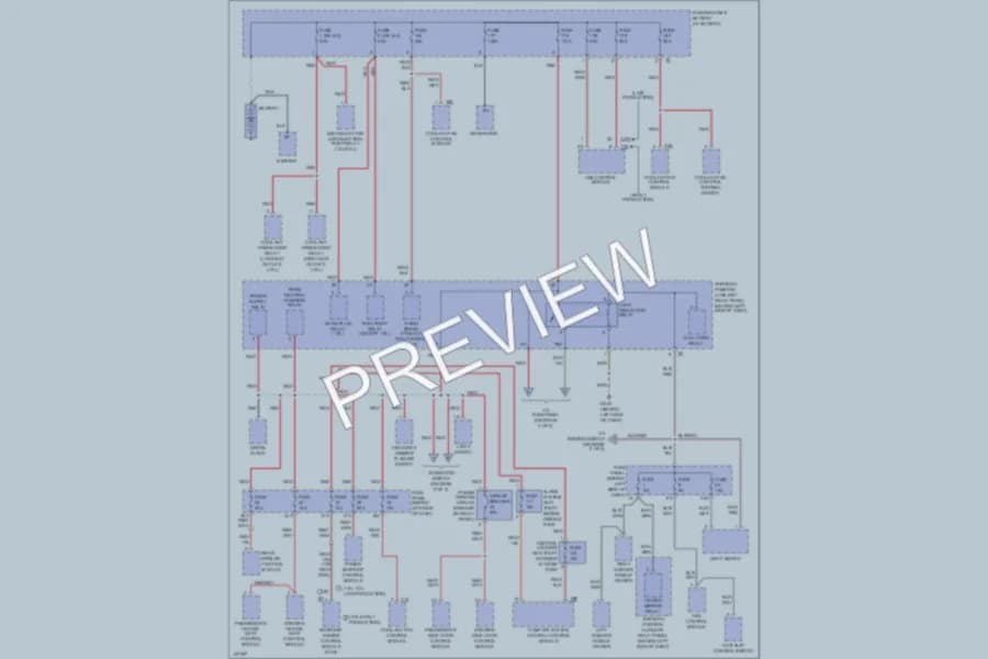 2001 Volkswagen NewBeetle Power Distribution wiring diagram preview