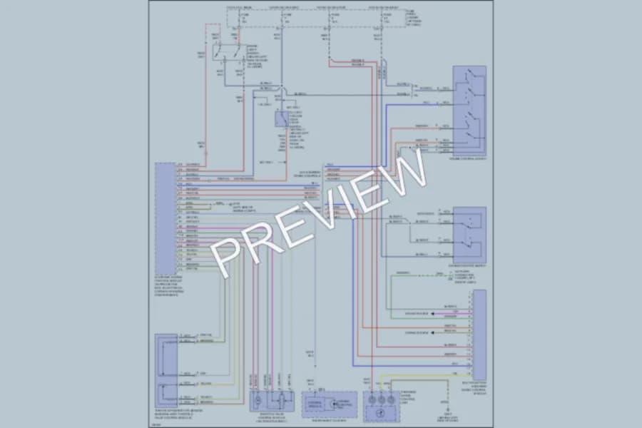 2001 Volkswagen Passat Cruise Control wiring diagram preview
