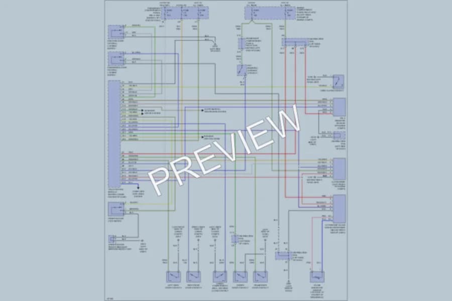2001 Volvo S40 Anti Theft wiring diagram preview
