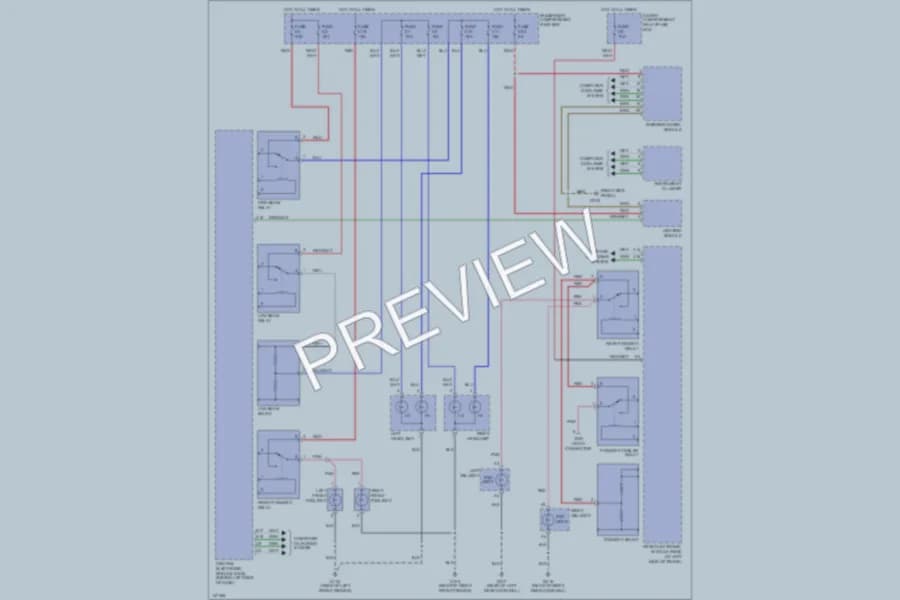 2001 Volvo S60 Headlights wiring diagram preview
