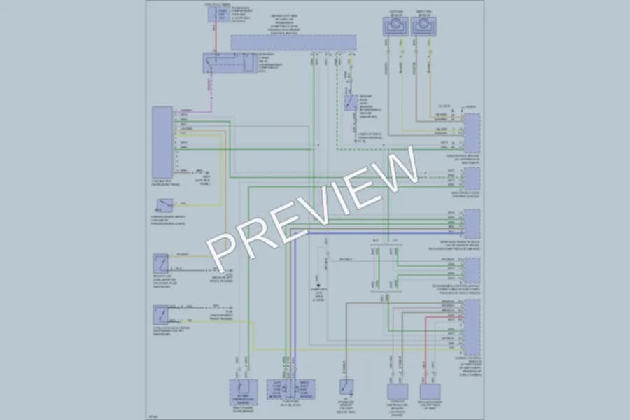2001 Volvo S60 Instrument Cluster wiring diagram preview