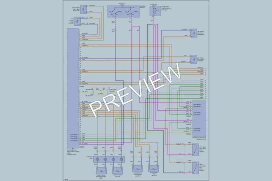 2001 Volvo S60 Supplemental Restraints wiring diagram preview
