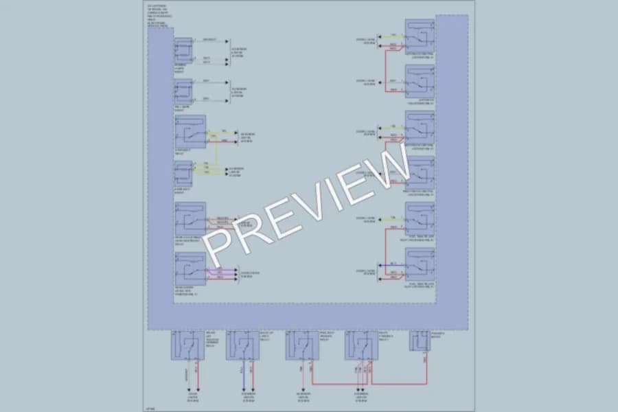 2001 Volvo S80 Body Computer wiring diagram preview