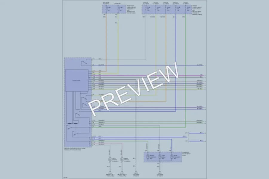 2001 Volvo V40 Headlights wiring diagram preview