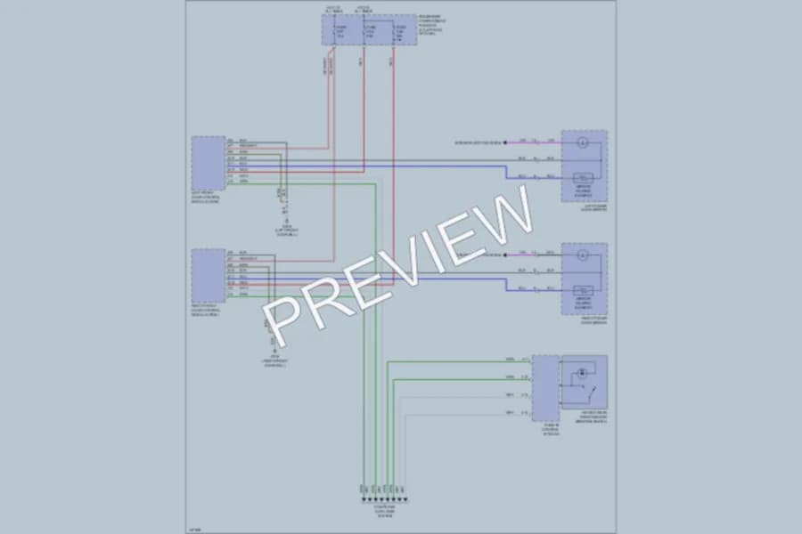 2001 Volvo V70 Defoggers wiring diagram preview