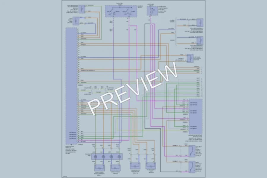 2001 Volvo V70 Supplemental Restraints wiring diagram preview