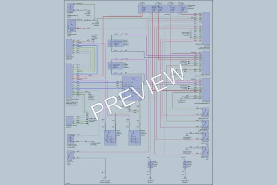 2001 Volvo V70XC Interior Lights wiring diagram preview