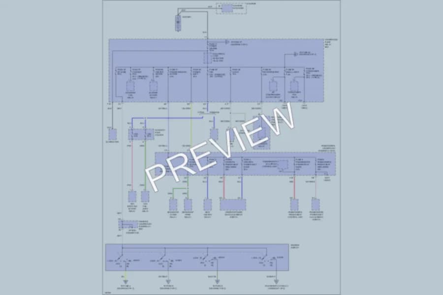 2002 Acura 32CL Power Distribution wiring diagram preview