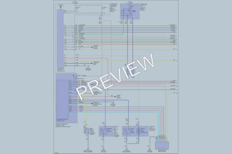2002 Acura 32CL Power Door Locks wiring diagram preview