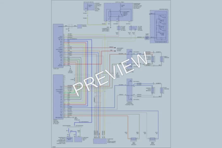 2002 Acura 32CL Radio wiring diagram preview